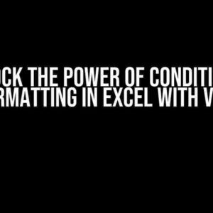 Unlock the Power of Conditional Formatting in Excel with VBA!