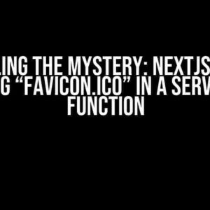 Unraveling the Mystery: NextJS14 finds the slug “favicon.ico” in a Server-Side Function